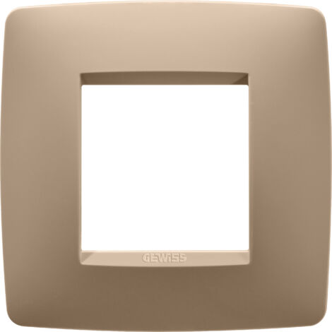 PLAQUE ONE 2P CUIVRE DOUX GEWISS GW16122VX