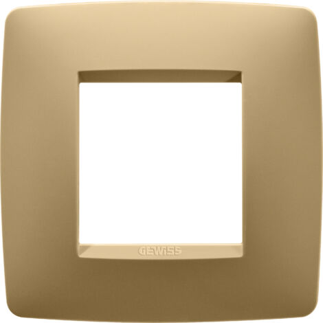 PLAQUE ONE 2P OR GEWISS GW16122VO