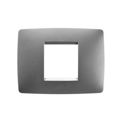 PLAQUE ONE 2P TITANE GEWISS GW16102VT