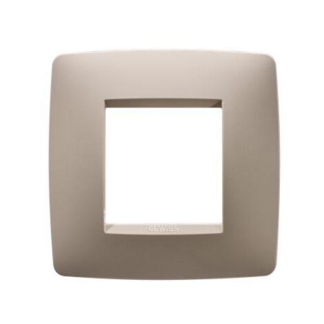 PLAQUE ONE INT. 2P CHANVRE GEWISS GW16122TC
