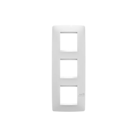 PLAQUE ONE INT.2+2+2P V.BLANC ANTIBACT. GEWISS GW16127AB