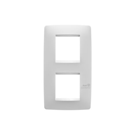 PLAQUE ONE INT.2+2P V.BLANC ANTIBACT. GEWISS GW16124AB