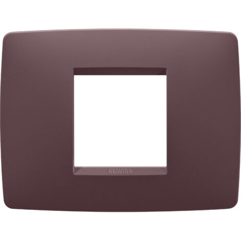 PLAQUE ONE RECT. 2P ROUGE TOSCANE GEWISS GW16102VD