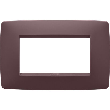 PLAQUE ONE RECT. 4P ROUGE TOSCANE GEWISS GW16104VD
