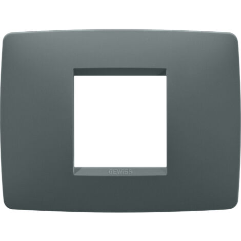 PLAQUE ONE RECTANGULAIRE 2P SARCELLE GEWISS GW16102VZ
