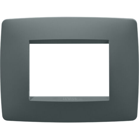 PLAQUE ONE RECTANGULAIRE 3P SARCELLE GEWISS GW16103VZ