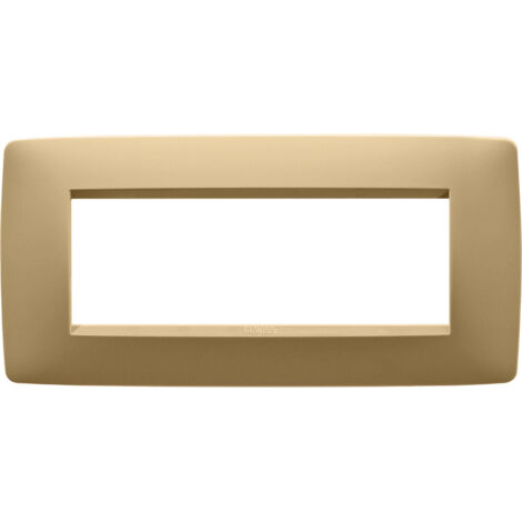 PLAQUE ONE RECTANGULAIRE 6P OR GEWISS GW16106VO
