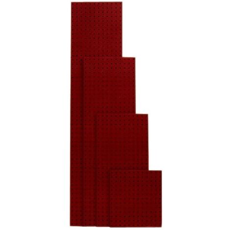 Plaque perforée 991x457 mm rouge poupre RAL 3004
