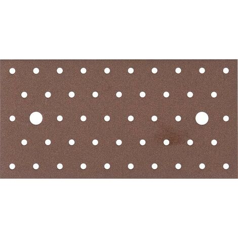 Plaque perforée DURAVIS® 200 x 100 x 2 mm, matériau : Acier, galvanisé sendzimir, surface : brun rouille