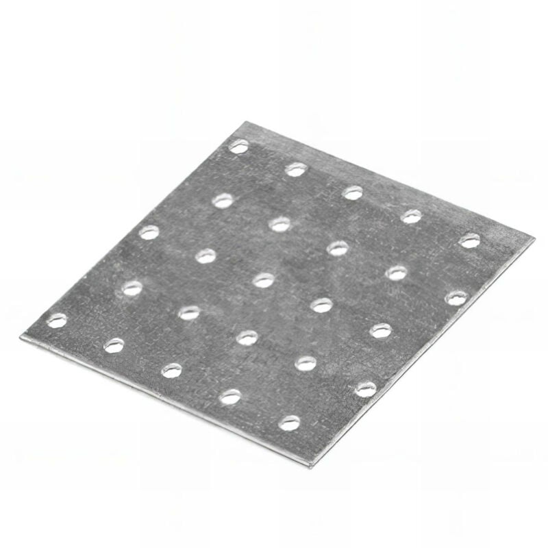 Plaque perforée galvanisée - 100 x 100 x 2,0 mm