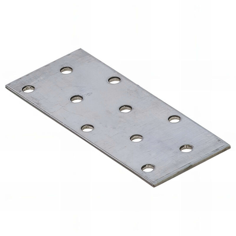 Plaque perforée galvanisée - 100 x 40 x 2,0 mm