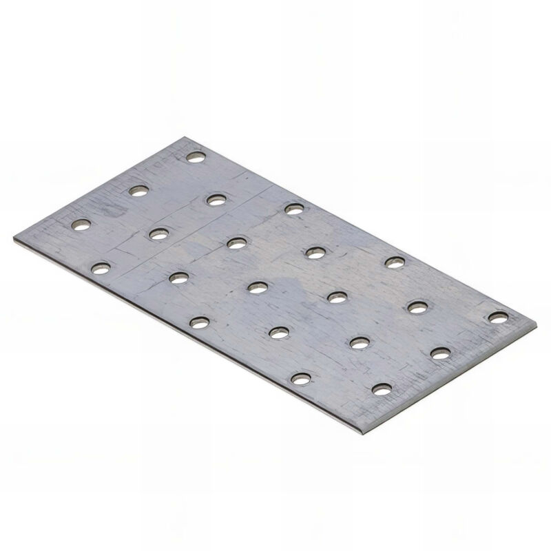 Plaque perforée galvanisée - 140 x 60 x 2,0 mm