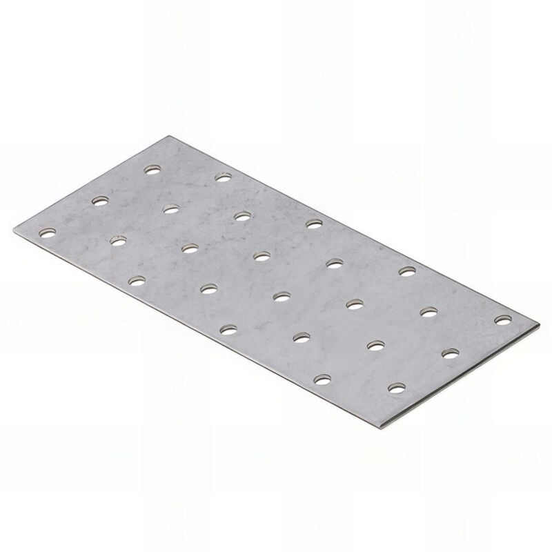 Fixtout - Plaque perforée galvanisée - 160 x 60 x 2,0 mm