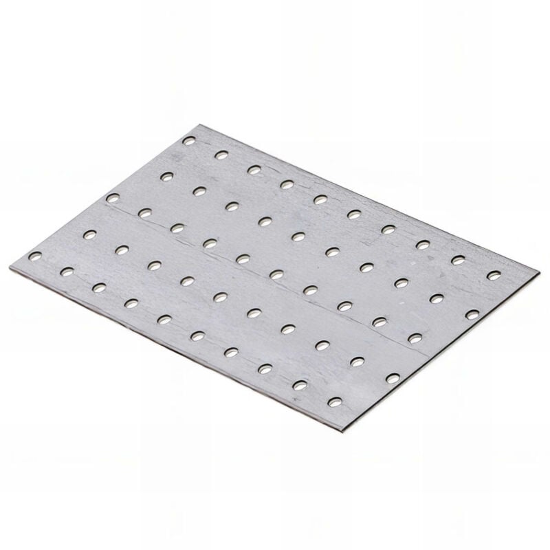 Plaque perforée galvanisée - 200 x 100 x 2,0 mm