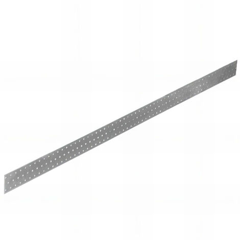 Fixtout – Plaque perforée galvanisée 60 x 1200 x 2,0 mm – Acier DX51D + Z275 – Compatible systèmes de fixation – Pour projets légers de construction