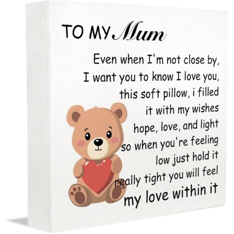 Plaque photo commémorative en bois, cadeau idéal pour les hommes et les familles, à poser sur une table (cuisine, salon, bureau). Accessoire de bureau.
