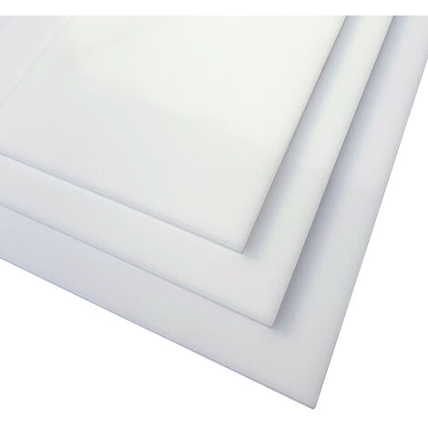 Plaque Plexigglas blanc 2 mm ou 4 mm. Feuille de verre acrylique. Plexigglas Blanc. Verre synthétique. Plaque PMMA XT. Plexigglas extrudé