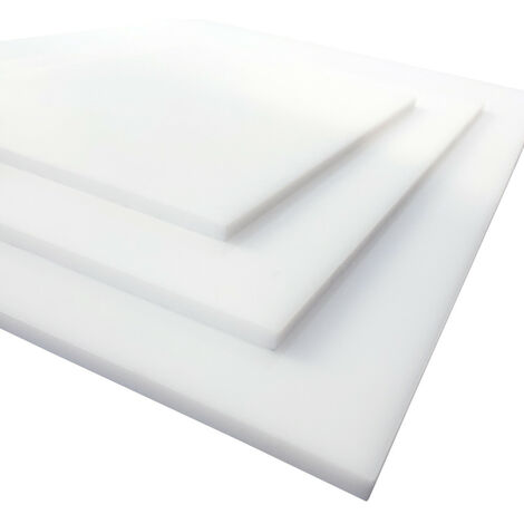 Plaque Plexigglas blanc au format A3, A4 ou A5. Épaisseur de 2 mm ou 4 mm. Feuille de verre acrylique. Verre synthétique. Plaque PMMA XT. Plexigglas extrudé
