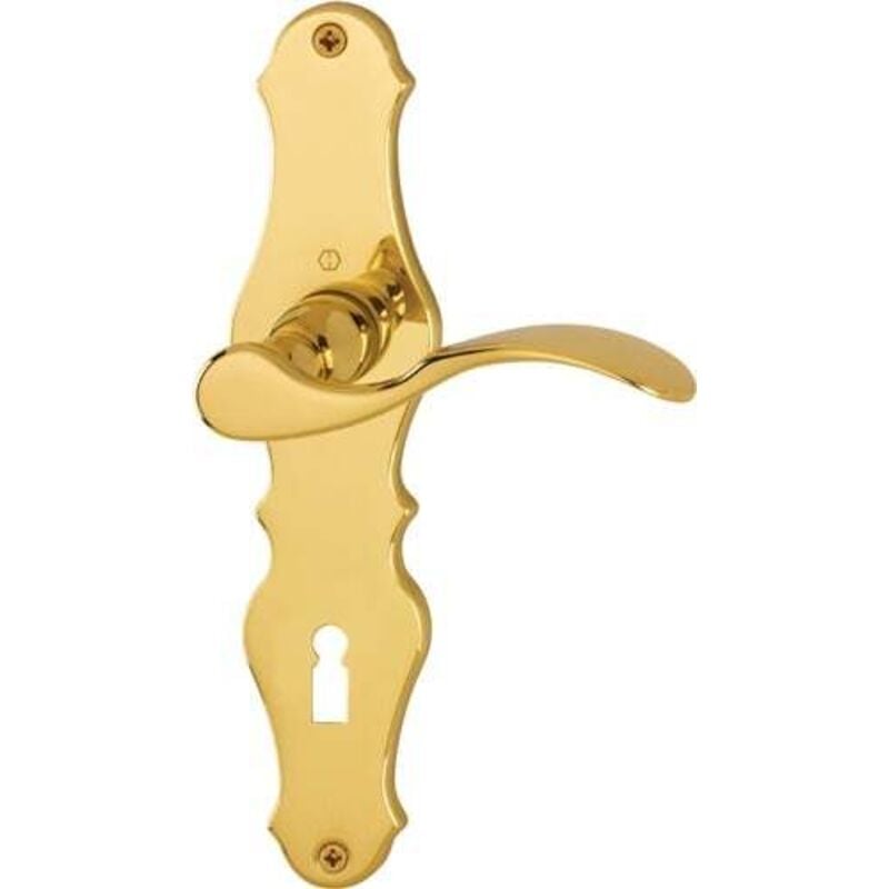 Hoppe - Garniture à plaque longue Weimar M112SLN/2007 ms F71 bb 72mm din l/r - 8167314