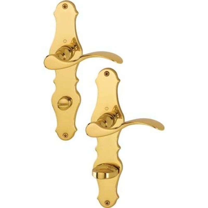 HOPPE Garniture à plaque longue Weimar M112SLN/2007 MS F71 SK/OL 78mm DIN L/R - 8167447