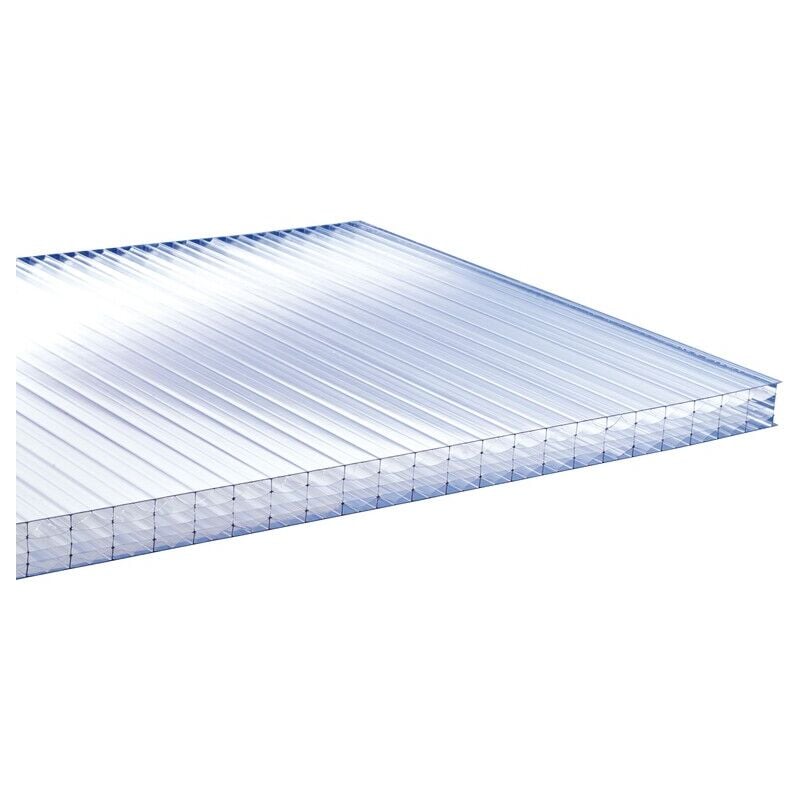 Plaque polycarbonate alvéolaire 32MM - Coloris - Clair, Epaisseur - 32 mm, Largeur - 98 cm, Longueur - 3 m