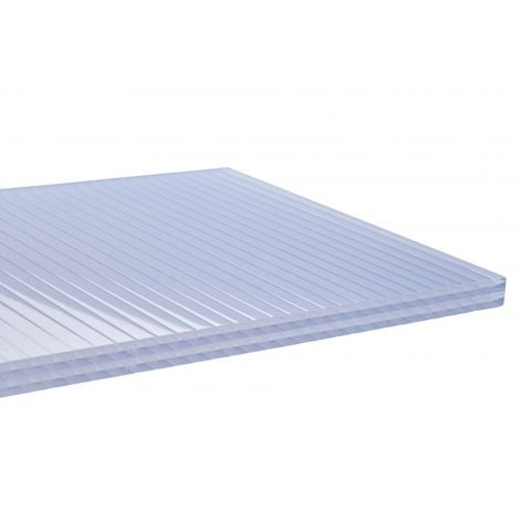 Plaque PVC ondulée (GO 177/51 - grandes ondes) - Coloris - Transparent,  Largeur totale de la plaque - 92cm, Longueur totale de la plaque - 1.52m