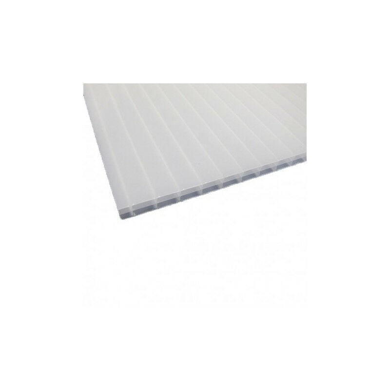 PLAQUE POLYCARBONATE ALVÉOLAIRE 4000 x 980 x 16MM - Coloris - Opaline, Epaisseur - 16 mm, Largeur - 98 cm, Longueur - 4 m