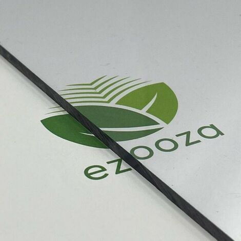 EZOOZA de 3 mm transparente, 1000 x 1000 mm, protégée contre les rayons UV.