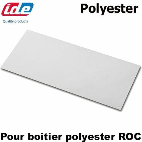 Plaque polyester pour boîtier polyester ROC IDE - Dimensions de la plaque - 220x310mm - ROC34
