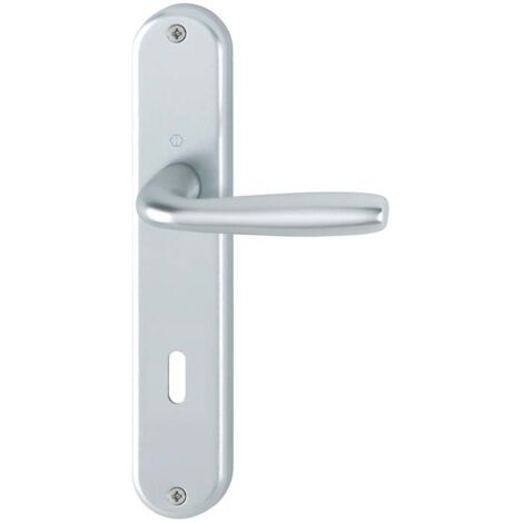 Plaque porte 1766/3022P,WC,F271 Alu mess.gl