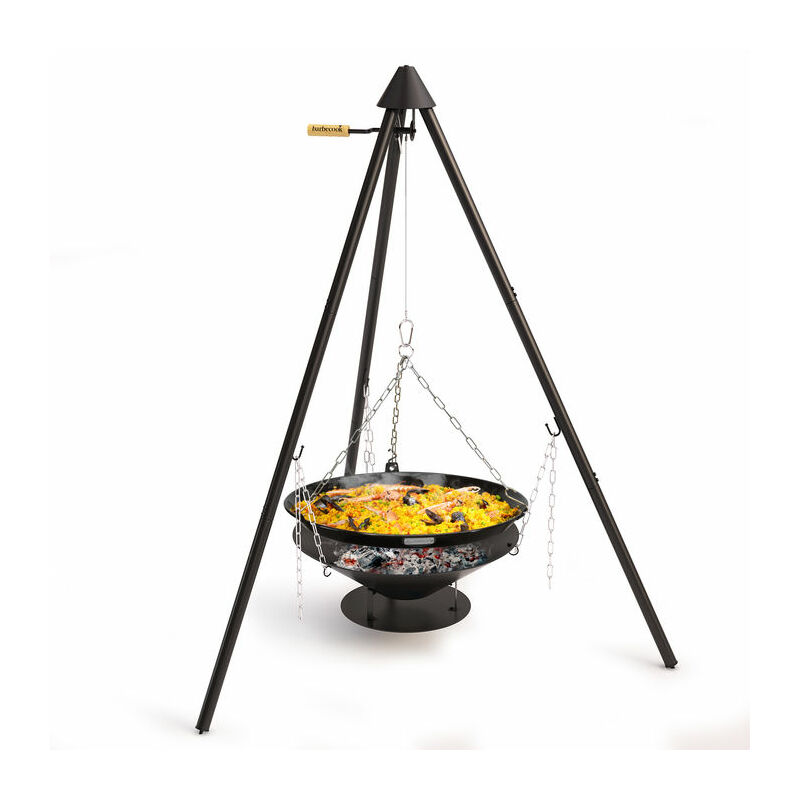 Barbecook - Poêle pour barbecue junko sur trépied - Noir