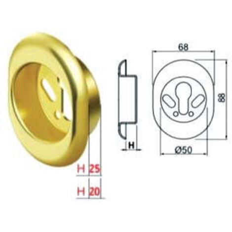 PLAQUE POUR DEFENDER MAGNÉTIQUE DISEC h 20 mm - Couleur
