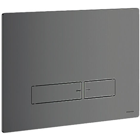 Plaque Pour Wc Suspendu Chrome Noir - CRISTINA ONDYNA AC10072