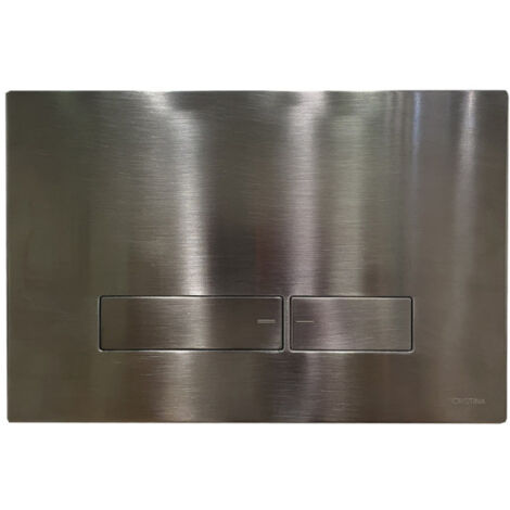 Plaque Pour Wc Suspendu Metal Brosse - CRISTINA ONDYNA AC10077