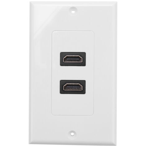 Plaque prise murale 2 prises HDMI 1080P coupleur couverture chaude