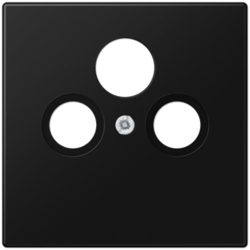 Jung - plaque prise sat tv ls noir mat reference LS990SATSWM