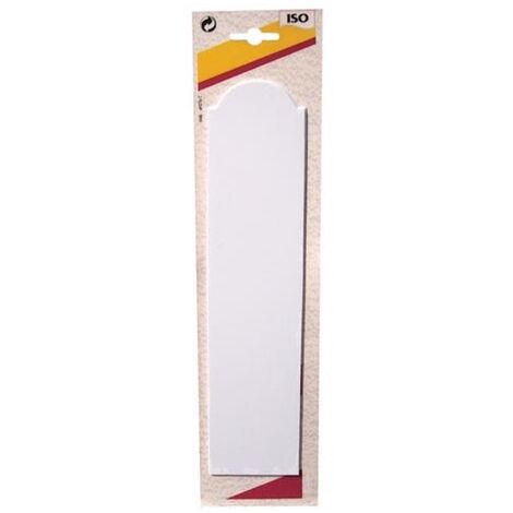 Plaque propreté adhésive - blanc - lot de 2