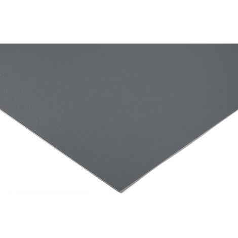 Plaque PVC rigide gris foncé 12mm
