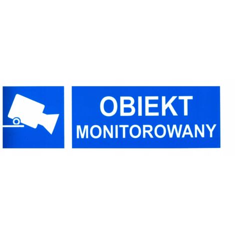 Plaque PVC ZI-49 OBJET SURVEILLÉ - 100X300