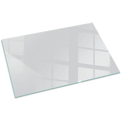 Plaque Rectangulaire décorative de protection avec impression sous cheminée pour salon Couleur Gris 100x70 cm