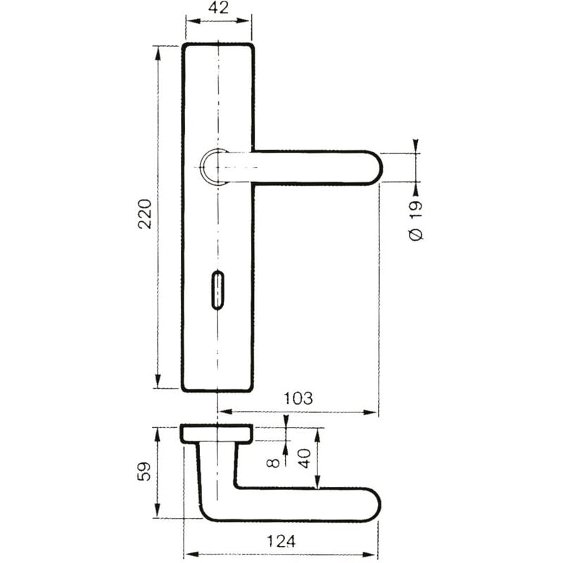 Jeu de plaque 8800 arcolor clé i gris - vachette - 009030