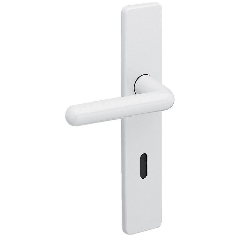 Plaque rectangulaire en polyamide blanche - arcolor 8800 - Pour béquille 710 et 232 clé l Vachette