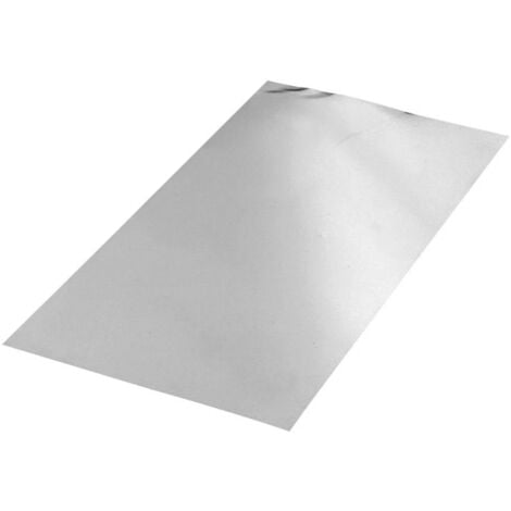 Plaque en aluminium brut lisse - 500 x 500 mm - épaisseur 0.5 mm