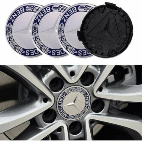 Plaque rétro, Ø 75 cm, Mercedes-Benz – Logo – Idée cadeau pour fans de Mercedes-Benz, en métal, design vintage YMYNY