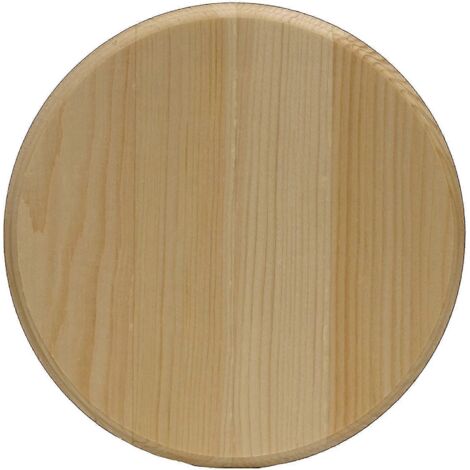Plaque ronde en pin, 20,3 x 20,3 x 1,6 cm