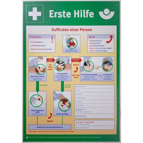 Plaque signalétique premiers secours