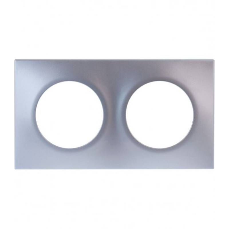 Eurohm square plaque double silver - 60497