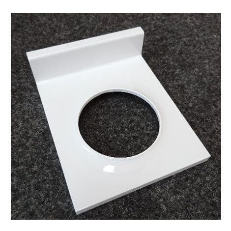 Plaque simple blanche 1 poste rectangle avec support téléphone mobile 102x85x28mm Odace Styl SCHNEIDER ELECTRIC S520712
