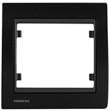 Plaque Simple Métal Noir DELTA IRIS SIEMENS - SIEMENS