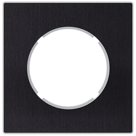 Plaque simple METALLISE ANTHRACITE DOM - FONTINI